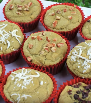 muffins de matcha